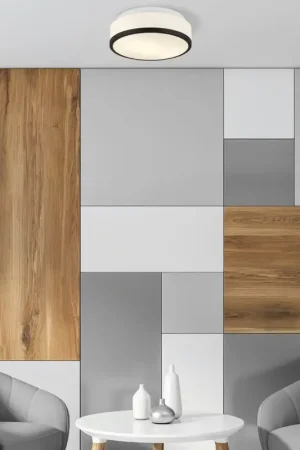Plafonnier moderne Ø 29 cm métal et verre Cheese Retour Gratuit