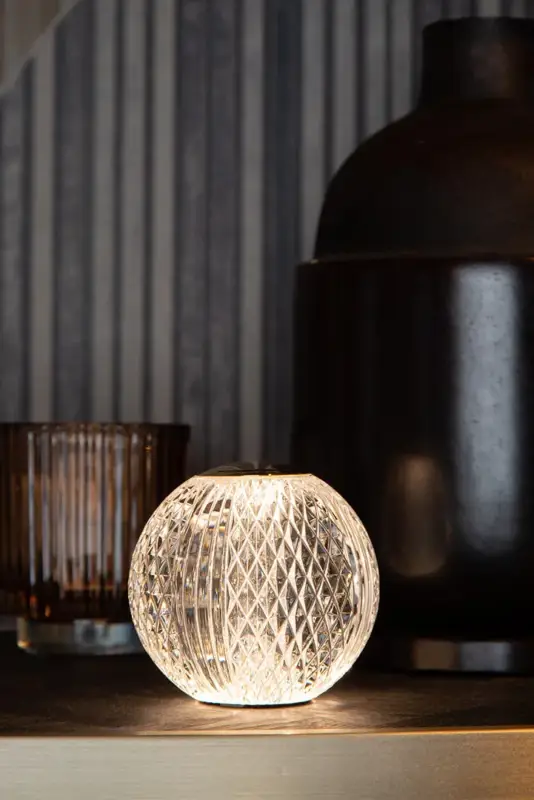 Lampe de table batterie LED moderne Ø 11 cm Astrid Réduction