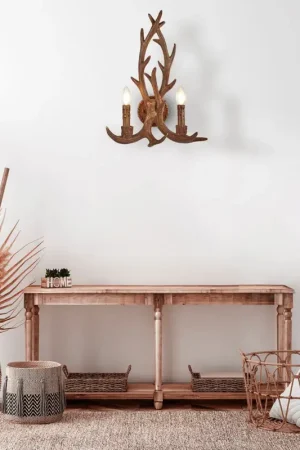 Applique style campagne forme bois de cerf Stag Offre Exclusive