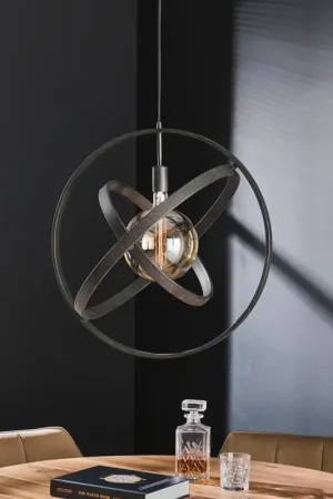 Suspension industrielle en métal noir arctique 1 lampe Roselia Achetez Aujourd'hui