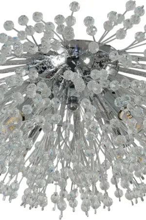 Plafonnier cristal moderne dimmable Sunburst Authentique
