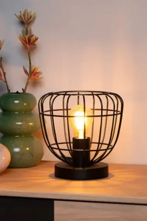Lampe de table industriel métal et bois Novela Meilleur Choix