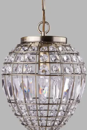 Achetez Aujourd'hui Lustre verre et métal rétro Pineapple