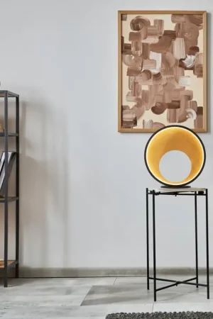 Dernier Modèle Lampe de table LED design métal et bois Curio