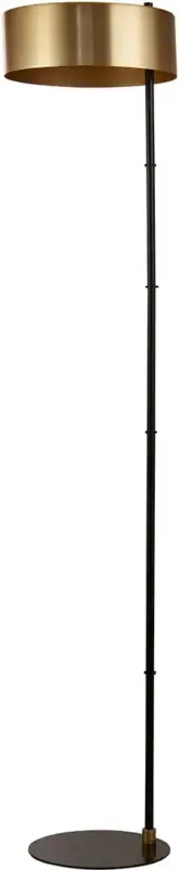 Lampadaire moderne noir et or métal Knox Haute Qualité