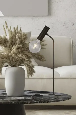 Lampe de table industrielle noir métal Dulwich Acheter Direct