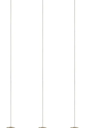 Promotion Saisonnière Suspension moderne LED allongé 3 boules Astrid