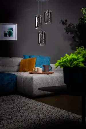 Certifié Suspension moderne 3xE27 salon Kanami