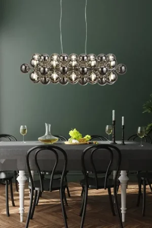Acheter Direct Suspension design verre et métal 25 boules Berry