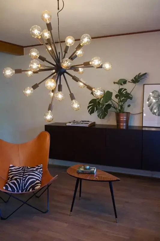 Suspension design 24 lampes Leo Vente Flash