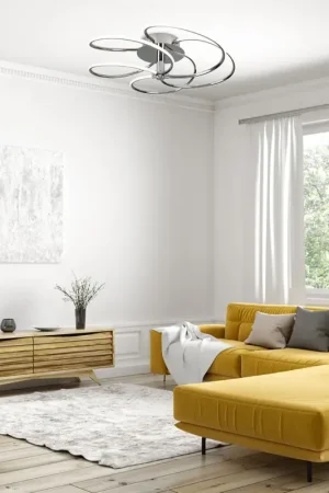Achat Immédiat Plafonnier LED moderne métal et acrylique Bardot