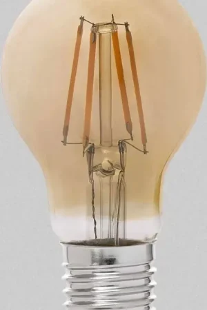 Ampoule decorative ambre LED E27 6W Ø6 cm 550 Lm Haute Qualité