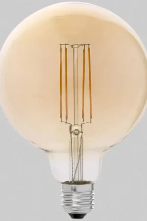 Affaire À Saisir Ampoule decorative ambre LED E27 4W Ø12,5 cm 400 Lm