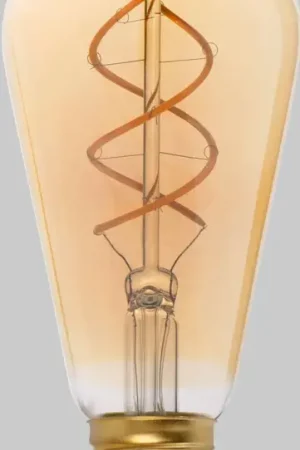 Ampoule décorative ambre LED E27 5W Ø6,4 cm 250Lm Jusqu'à Épuisement Des Stocks