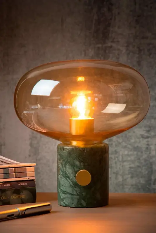 Expédié Aujourd'hui Lampe à poser bureau vintage Ø 23 cm Charlize