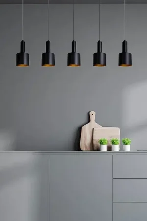 Achat Immédiat Suspension moderne 5xE27 salle à manger Kai