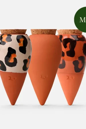 Offre Exclusive Trio mini diffuseur d'eau en argile : 1 léopard marron + 1 terracotta + 1 léopard - Olla