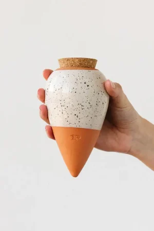 Achat Immédiat Diffuseur d'eau en argile blanc graine 25cl - Olla