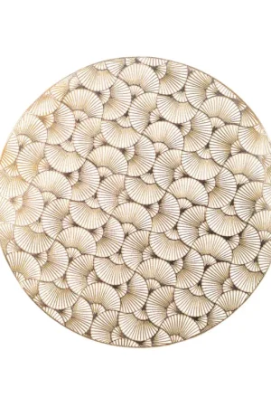 Expédition Rapide Set de table éventail doré d38cm