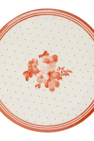 Assiette plate en faIence rouge antique d26cm - josephine Produit De Marque