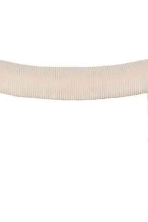 Banc en velours côtelé écru - Minimal Prix Choc