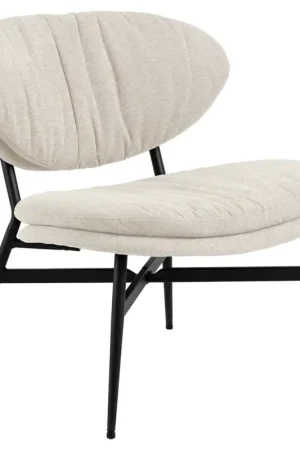 Nouvelle Collection Fauteuil en tissu beige - Burma