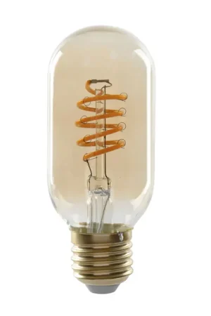 Ampoule LED tube filament spirale ambre E27 4W Commande En Gros
