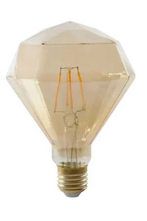 Haute Qualité Ampoule LED diamant filament ambre E27 4W