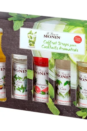 Coffret Monin mini cocktails - 5 mignonnettes de 5cl Prix Cassé