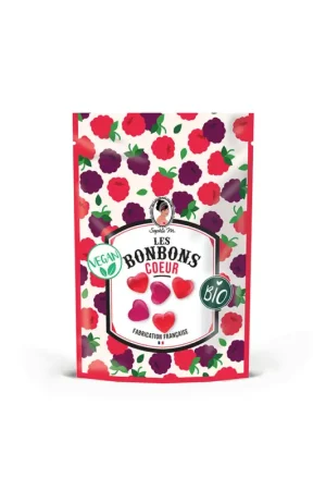 Bonbons bio cœurs 80g Haute Qualité