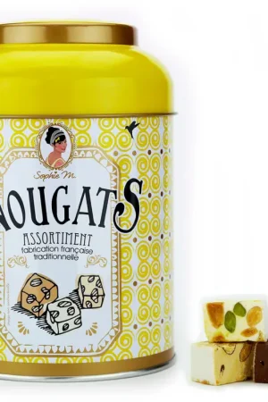 Dernière Chance Boite métal nougats assortiment - 170gr