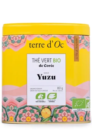 Authentique Thé vert yuzu de coree -80g -bio