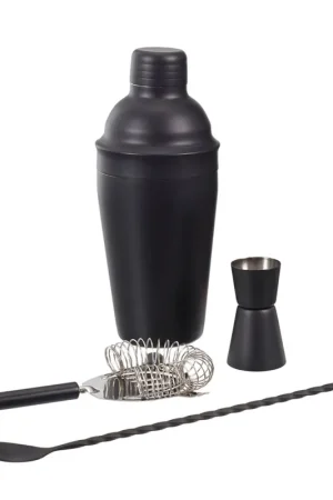 Produit De Marque Coffret cocktail 4 pièces noir