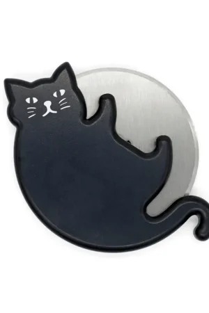 Achat Immédiat Decoupe pizza chat noir