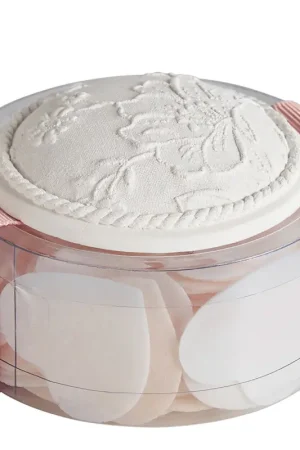 Boîte de feuilles de savon petits cœurs blancs et nude - parfum rose Acheter Direct