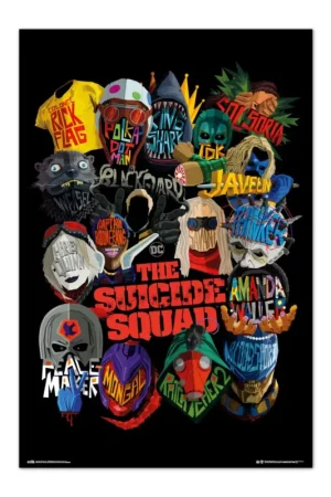 Certifié Poster DC Comics - Suicide Squad - Graphics 61x91,5cm