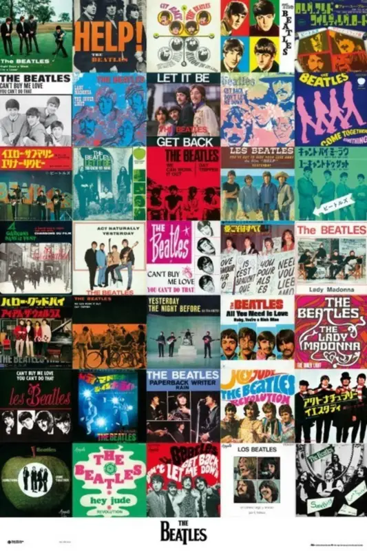 Achat Immédiat Poster Beatles Singles 61x91,5cm