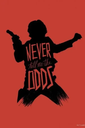 Livraison Express Affiche Art Star Wars - Silhouette Quotes Han Solo 30x40cm