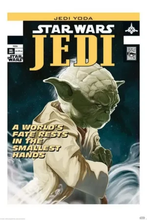Acheter En Ligne Affiche Art Star Wars - Yoda Worlds Fate 50x70cm