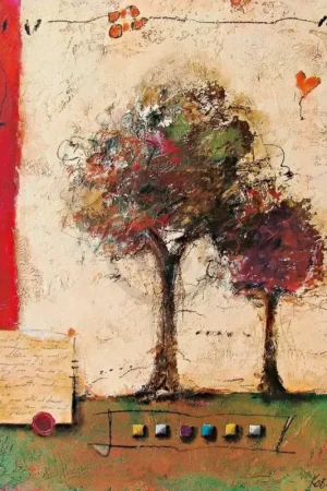 Achat Immédiat Affiche Art Sonja Kobrehel - Tree I 70x70cm