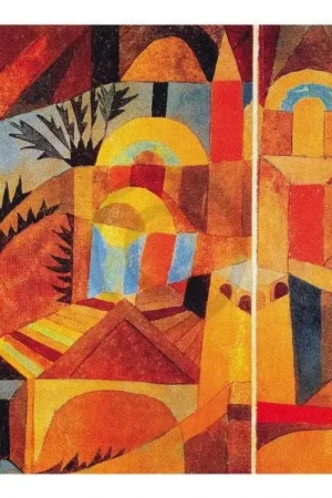 Achat Immédiat Affiche Art Paul Klee - Il giardino del tempio 80x60cm