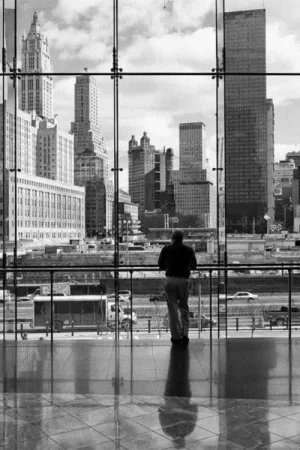 Achat Immédiat Affiche Art Henri Silberman - Looking at Ground Zero 80x60cm