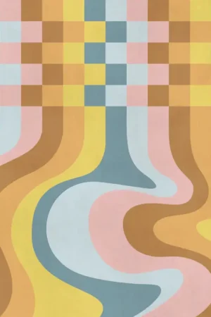 Papier Peint - Colored Honey 200x250cm - Intissé Retour Gratuit