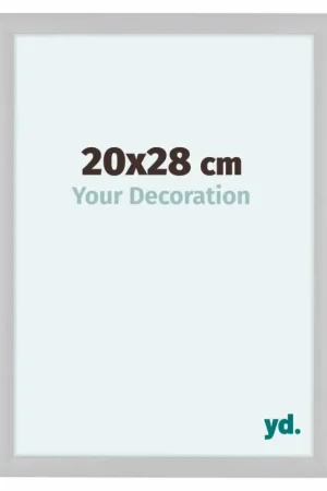 Cadre Photo 20x28 cm - Blanc Brillant - MDF - Como Produit De Marque