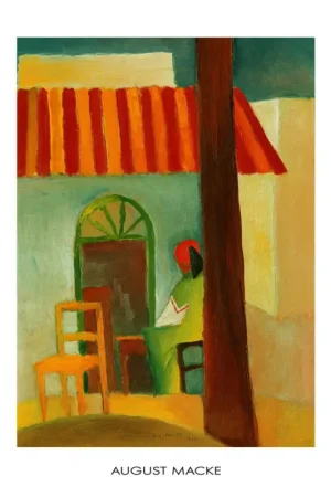 Affaire À Saisir Affiche Art August Macke - Caffe Turco 60x80cm