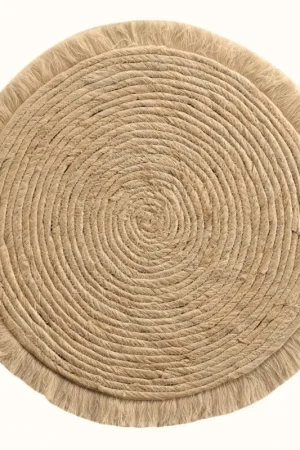 Soldes Set de table frangé en jonc