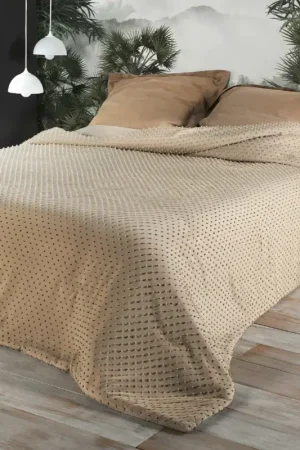 Jeté de lit à petits pompons Jusqu'à Épuisement Des Stocks