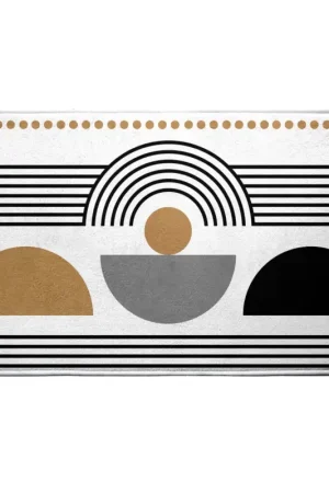 Marque Tapis de bain aux formes géométriques
