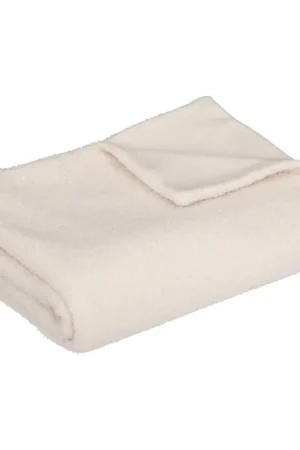 Prix Cassé Plaid uni en polaire et bouclette