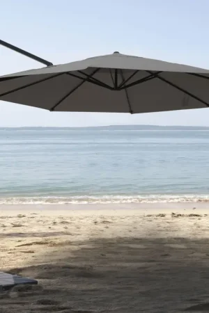 Parasol déporté rond Paiement Sécurisé